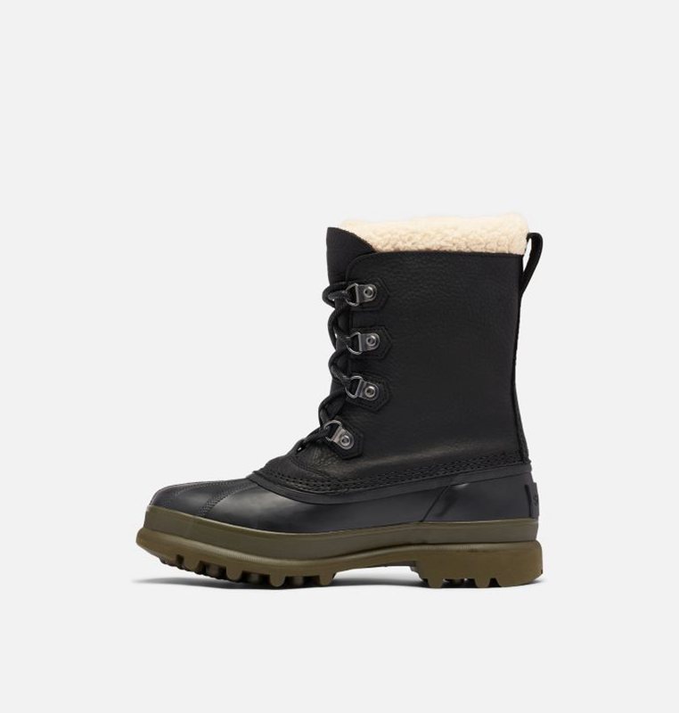 Mens Snow Boots Black - Sorel Caribou™ Stack - 604-ZMWLQI